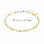 Mixed Agate & Mother‑of‑Pearl Bracelet - Protection & Vibrant Vitality