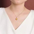 Ancient Oriental Hetian Jade Pendant Necklace - Luck & Perfection