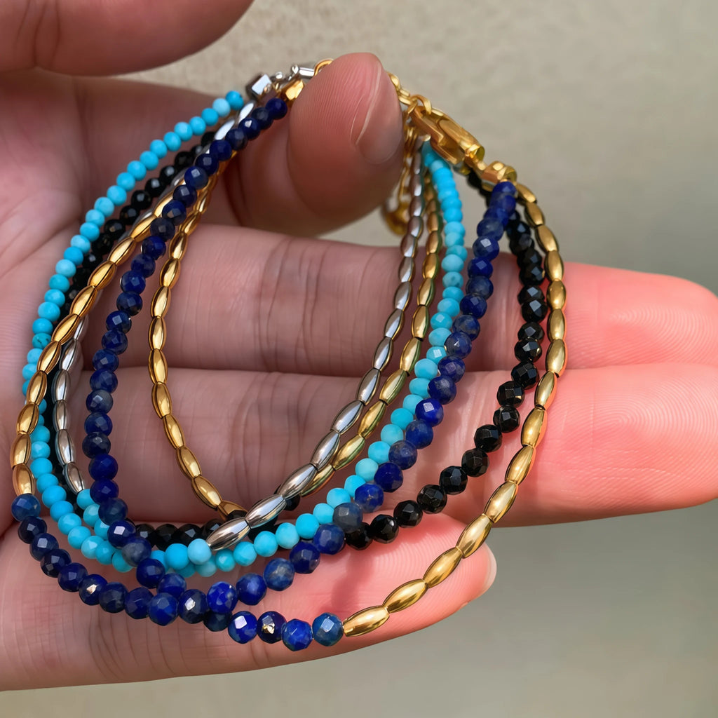 Vintage Double‑Layer Rice Bead Bracelet - Mindfulness&Empowerment