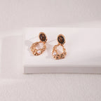 Boucles d'oreilles perles œil de tigre naturel — Cadeau de meilleurs vœux idéal pour maman