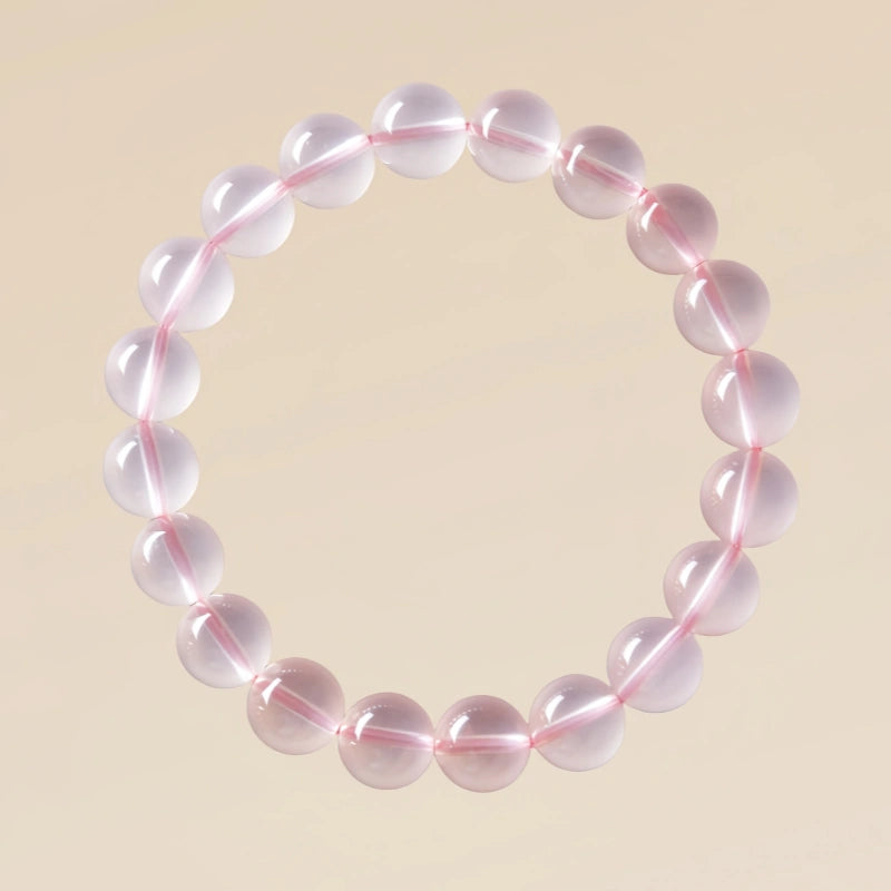 Bracelet Rose en Cristal Naturel pour l'Amour et le Romance
