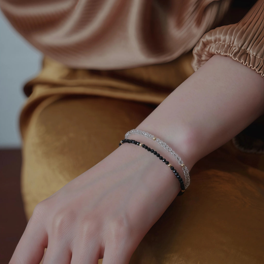 Collier en cristal naturel couronne vintage