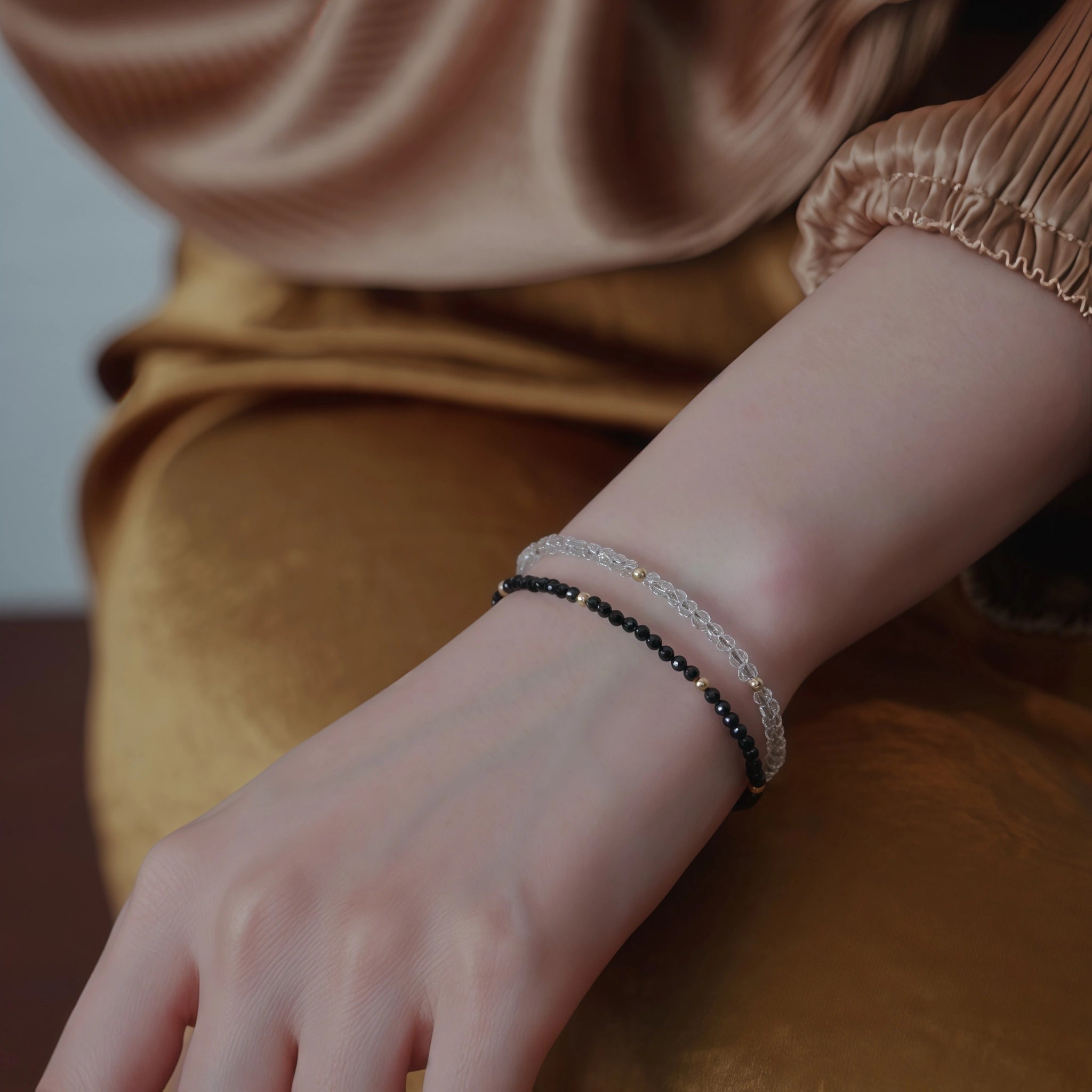 Collier en cristal naturel couronne vintage