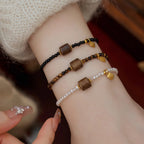 Collier en cristal naturel couronne vintage