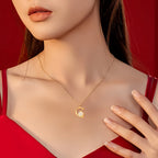 Hetian Jade Chinese Zodiac Necklace - Peace and Blessings All the Time