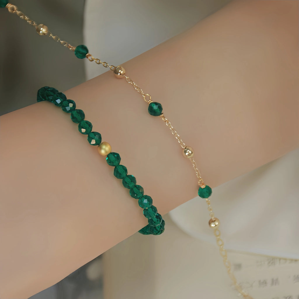 Collier en cristal naturel couronne vintage