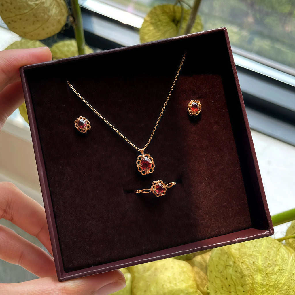 Collier Sakura en jade Hetian