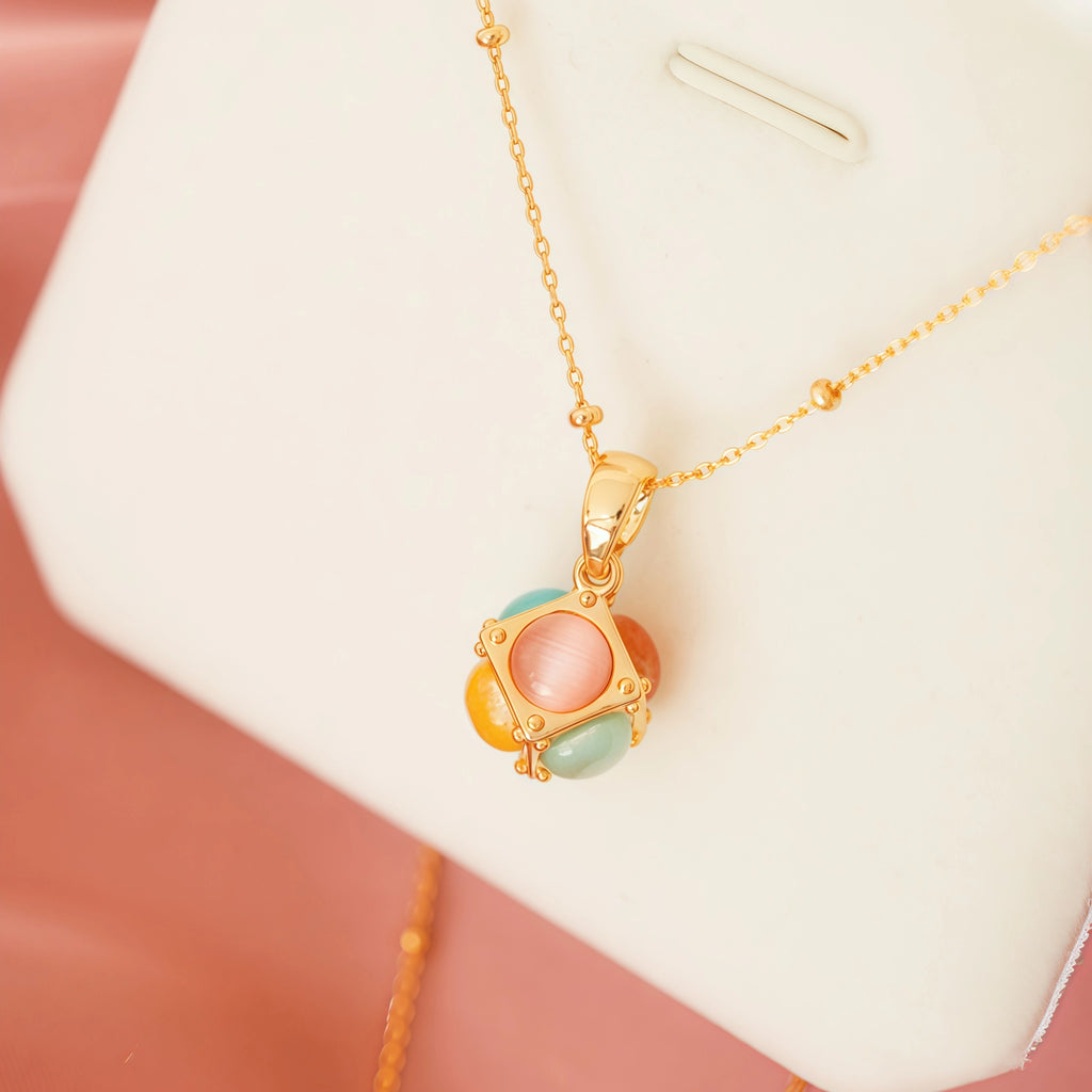 Collier Sakura en jade Hetian