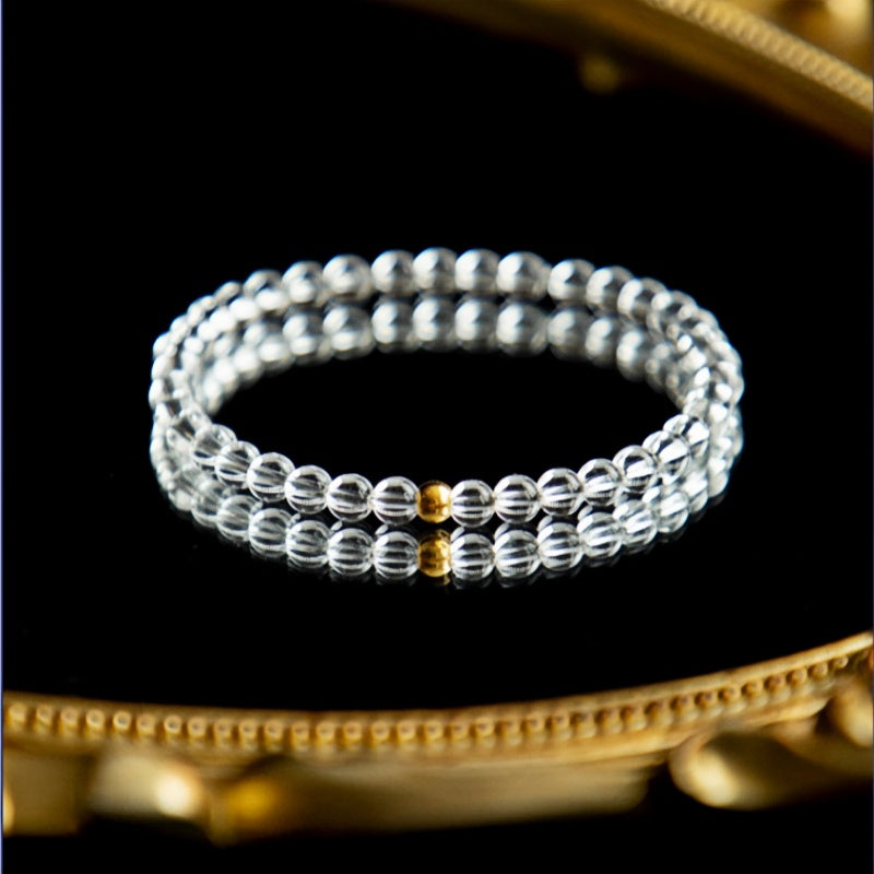 Natural Clear Crystal Beads Bracelet - Creativity & Imagination