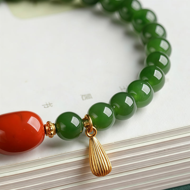 Bracelet Noble Cheval en Jade de Hetian