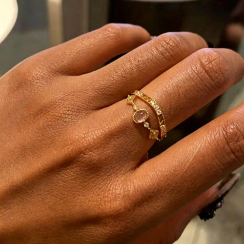 Bague de la Fortune en Aigue-marine – Protection Spirituelle et Énergie Positive