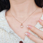 Collier Sakura en jade Hetian