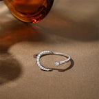 Bague ouverte Étoile et Lune – Portez votre fortune sous le ciel