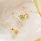 Collier Sakura en jade Hetian