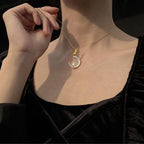 Magical Starry Moon Rabbit Necklace — Cute Bunny on Moon Star Pendant