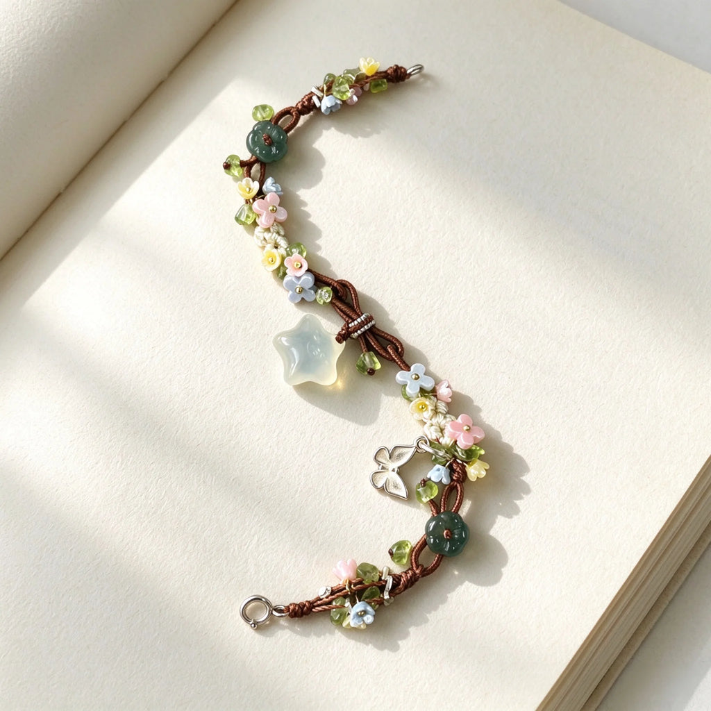 Handmade Lotus Flower S925 Bracelet - Wash Away All Worries
