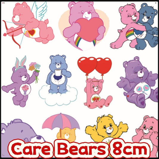 Care Bears 8cm Acrylic Charms for DIY match game-open in live
