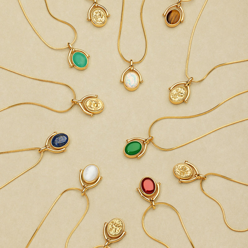 Zodiac Birthstone Necklace, Minimalist Clavicle Chain, Unique Birthday Gift for Girlfriend
