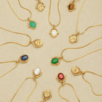 Zodiac Birthstone Necklace, Minimalist Clavicle Chain, Unique Birthday Gift for Girlfriend