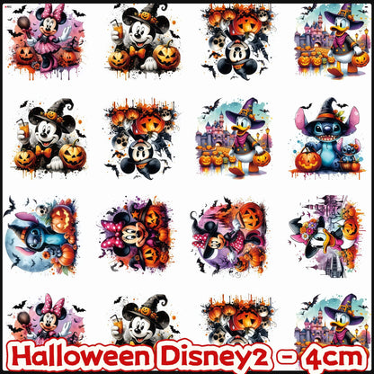 Halloween Disney2 4cm Acrylic Charms for DIY match game-open in live