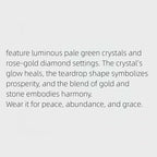 Boucles d'oreilles Eirene Prosper en cristal naturel