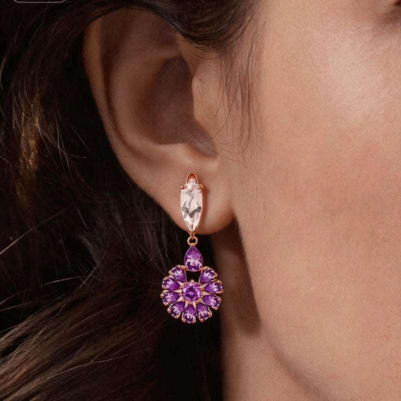 Stilla Vigil Natural Crystal Earrings