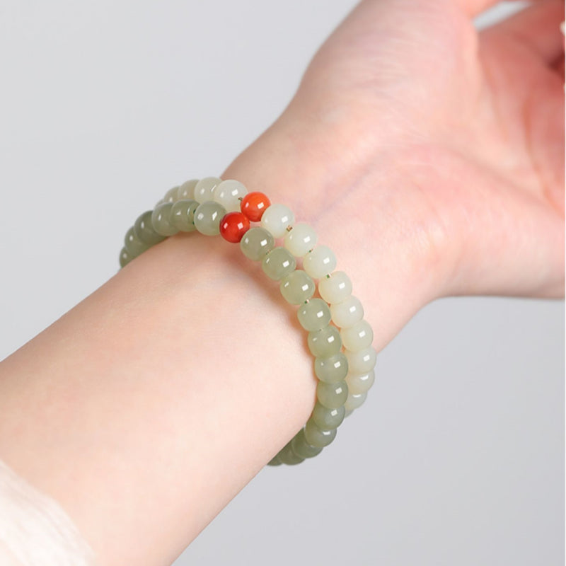 Bracelet Noble Cheval en Jade de Hetian