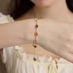 Bracelet triple chance en cristal naturel