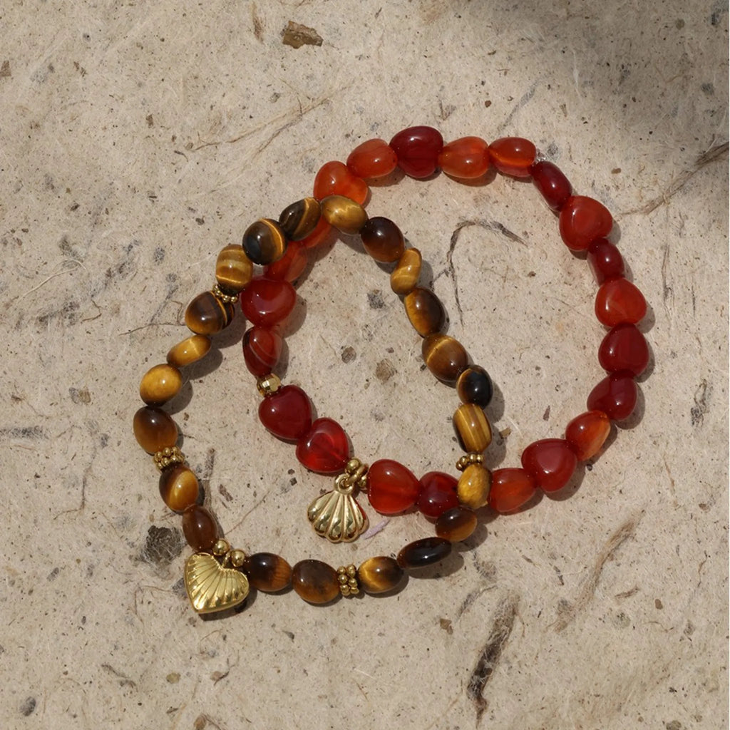 Original Niche-style Beaded Stretch Bracelet - Abundance, Peace and Self-acceptance