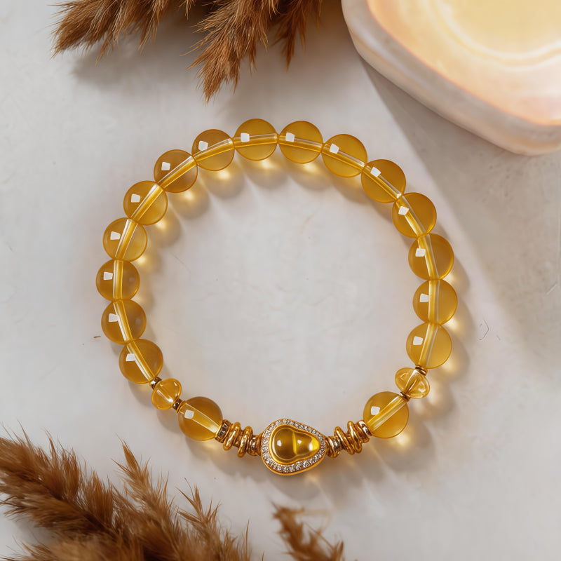Golden Warrior Natural Crystal Bracelet