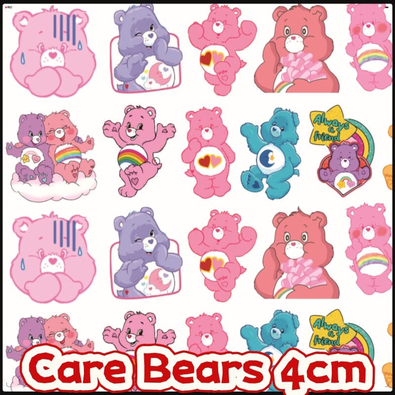 Care Bears 4cm Acrylic Charms for DIY match game-open in live