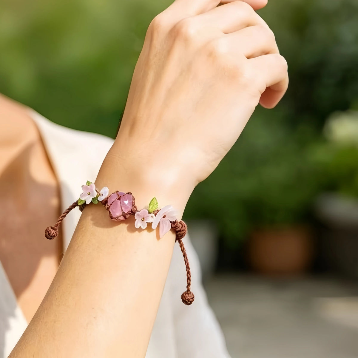 Amethyst Braided Bracelet - For Gentle Positive Vibes