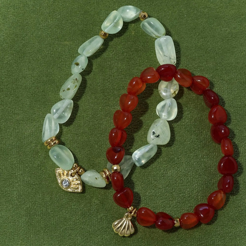 Original Niche-style Beaded Stretch Bracelet - Abundance, Peace and Self-acceptance