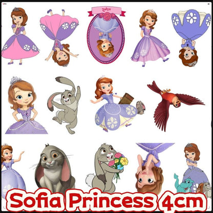 Sofia Princess 4cm Acrylic Charms for DIY match game-open in live