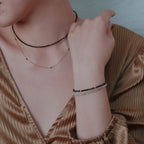 Collier en cristal naturel couronne vintage