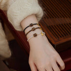 Collier en cristal naturel couronne vintage