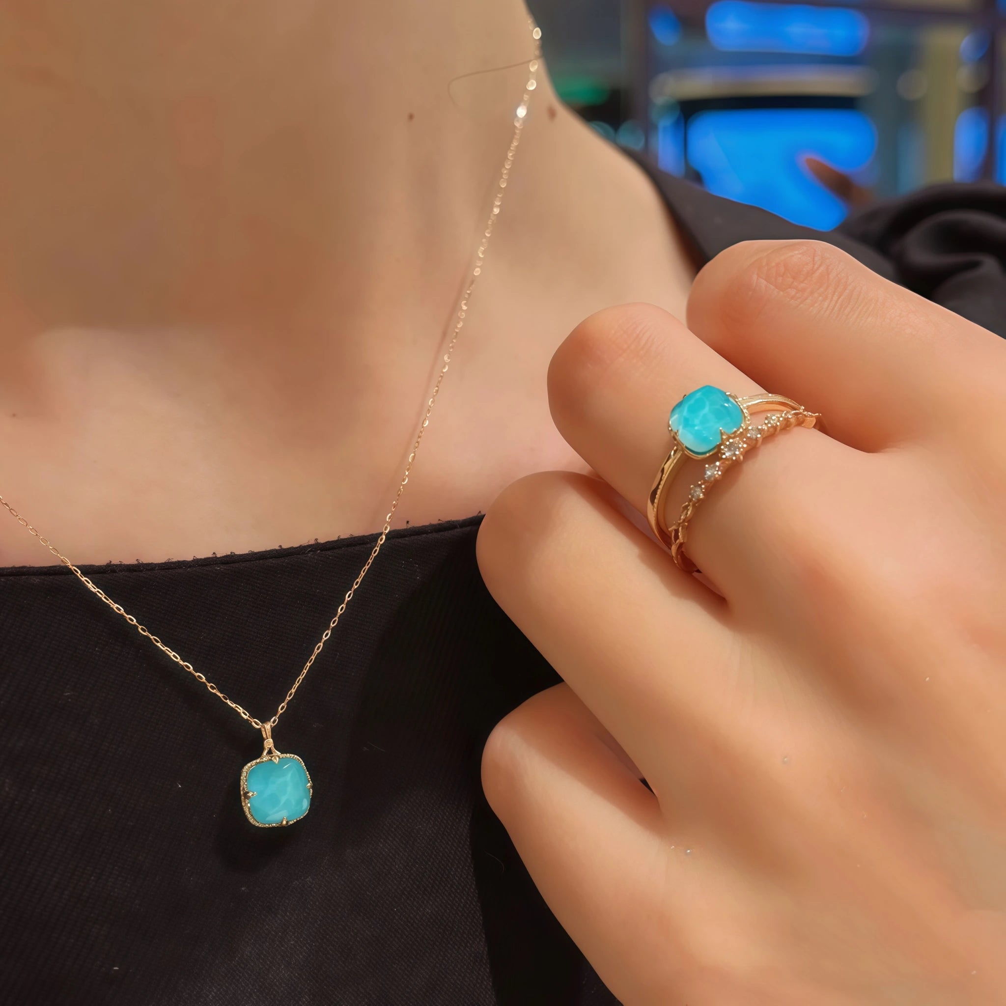 Collier Sakura en jade Hetian