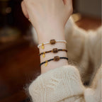 Collier en cristal naturel couronne vintage