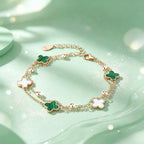 Four-Leaf Clover Bracelet，Four-Leaf Clover Carries Beautiful Wishes