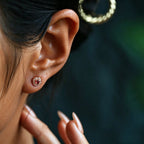 Boucles d'oreilles en cristal naturel « Cœur guéri »
