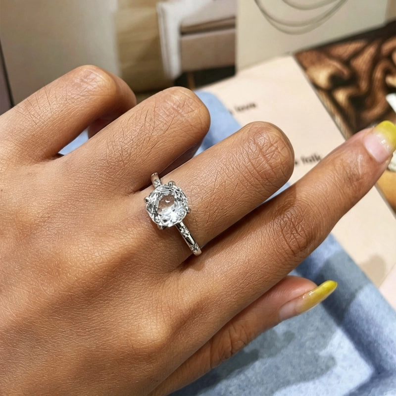 Pristine Natural Clear Crystal Ring - Full Imagination