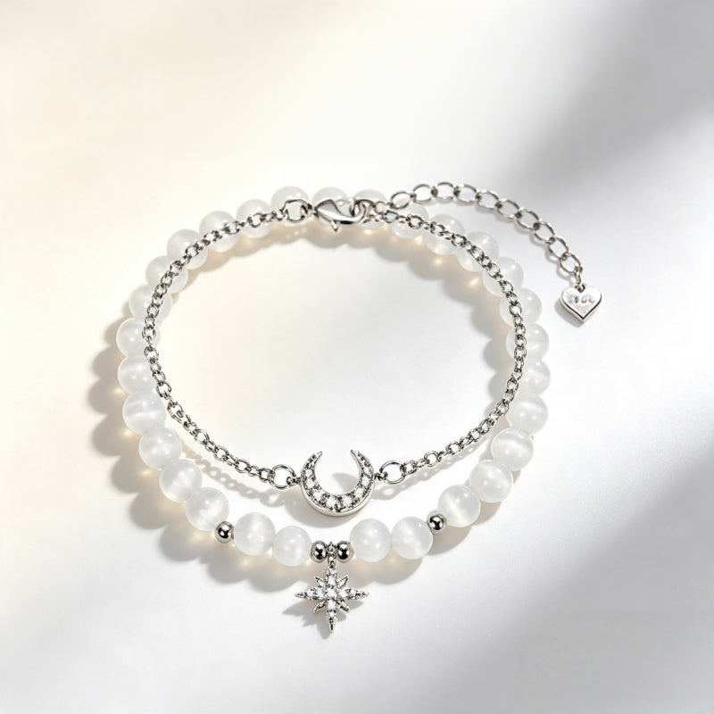 Bracelet Lune et Étoile Pacte d'Amour
