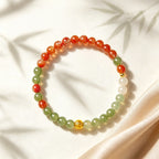 Natural Hetian Jade & Red Agate Bracelet - Wear Peace Close to Your Heart