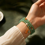 Bracelet en jade Hetian naturel Lotus Éclat Pur