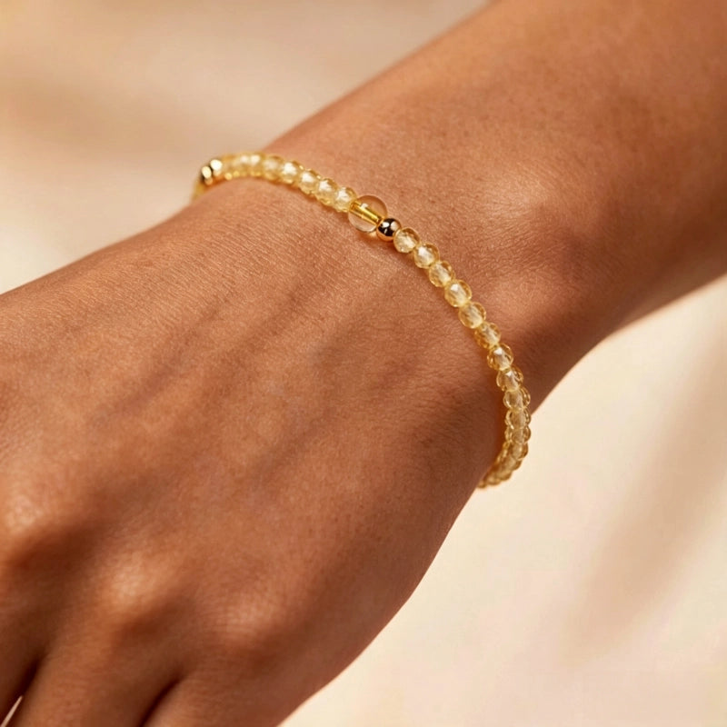 Natural Citrine Bracelet - Wear Sunshine on Your Wrist