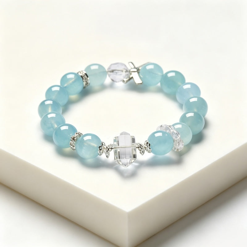 Bracelet en aigue-marine naturelle Thalassa Protection