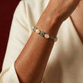 Natural Hetian Jade Lotus Bracelet - Inner Peace