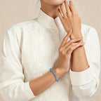 Bracelet en aigue-marine Porte-Bonheur - Sérénité Océane