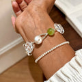 Bracelet Quartz Clair & Perles d'Eau Douce – Purifie l'Aura, Équilibre les Émotions
