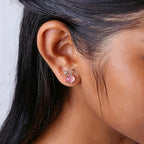 Boucles d'oreilles Lapin Solace en cristal naturel